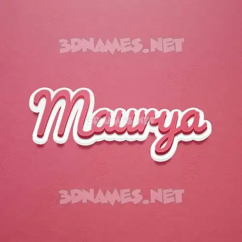 maurya in Red Scribble style - 3D name wallpaper maurya in Red Scribble style - 3D name wallpaper