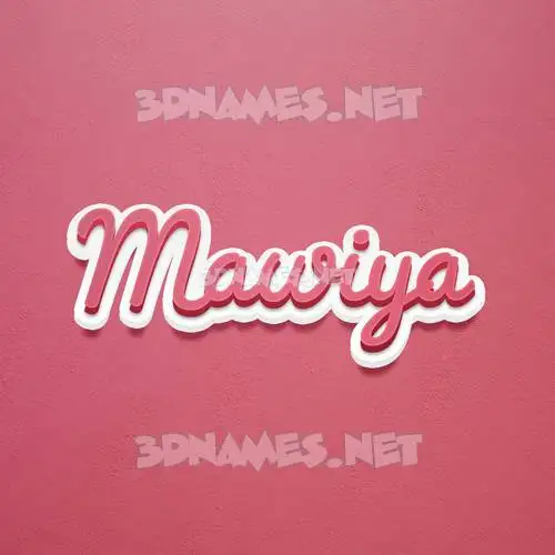 mawiya in Red Scribble style - 3D name wallpaper