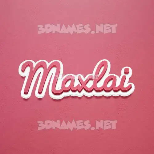 maxlai in Red Scribble style - 3D name wallpaper maxlai in Red Scribble style - 3D name wallpaper