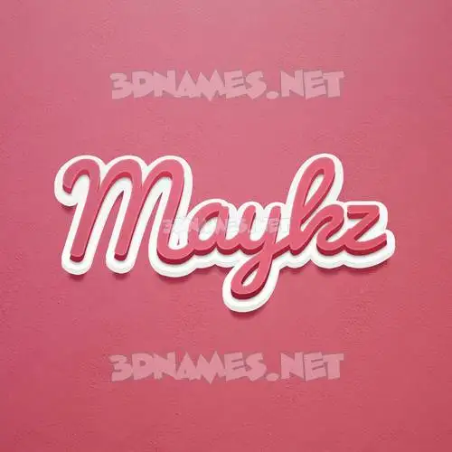 maykz in Red Scribble style - 3D name wallpaper maykz in Red Scribble style - 3D name wallpaper