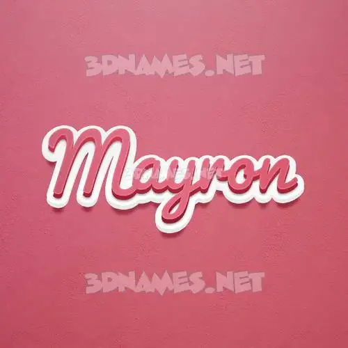 mayron in Red Scribble style - 3D name wallpaper mayron in Red Scribble style - 3D name wallpaper