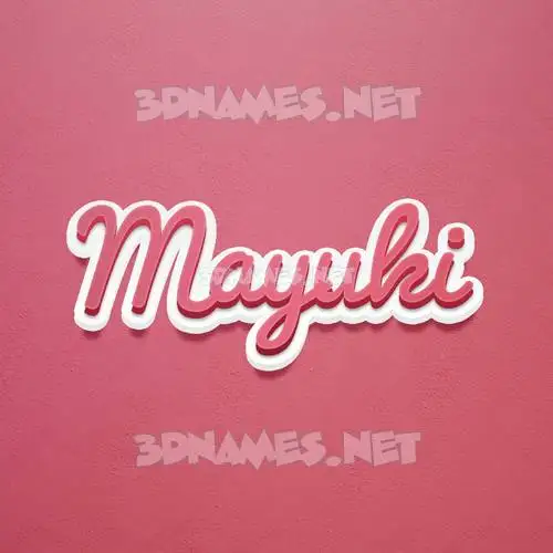 mayuki in Red Scribble style - 3D name wallpaper mayuki in Red Scribble style - 3D name wallpaper