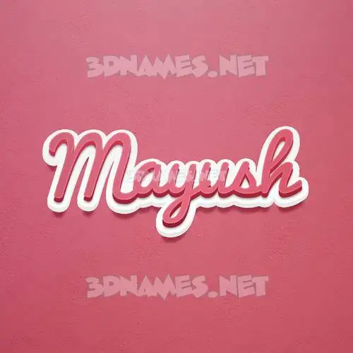 mayush in Red Scribble style - 3D name wallpaper mayush in Red Scribble style - 3D name wallpaper