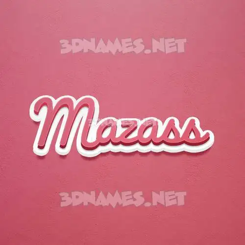 mazass in Red Scribble style - 3D name wallpaper mazass in Red Scribble style - 3D name wallpaper
