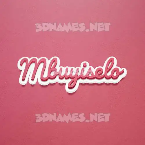 mbuyiselo in Red Scribble style - 3D name wallpaper mbuyiselo in Red Scribble style - 3D name wallpaper