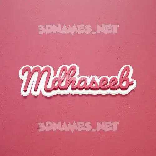 mdhaseeb in Red Scribble style - 3D name wallpaper mdhaseeb in Red Scribble style - 3D name wallpaper