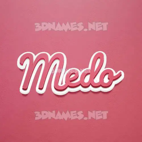 medo in Red Scribble style - 3D name wallpaper medo in Red Scribble style - 3D name wallpaper