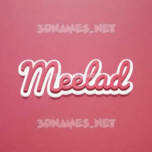 meelad in Red Scribble style - 3D name wallpaper meelad in Red Scribble style - 3D name wallpaper