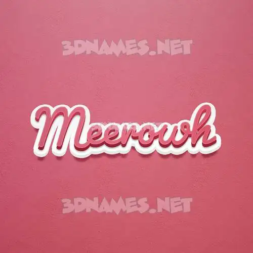 meerowh in Red Scribble style - 3D name wallpaper meerowh in Red Scribble style - 3D name wallpaper
