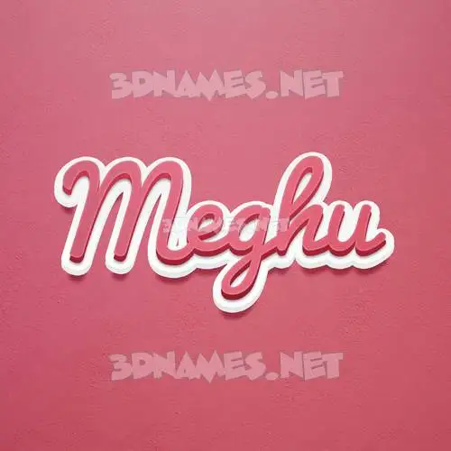 meghu in Red Scribble style - 3D name wallpaper meghu in Red Scribble style - 3D name wallpaper