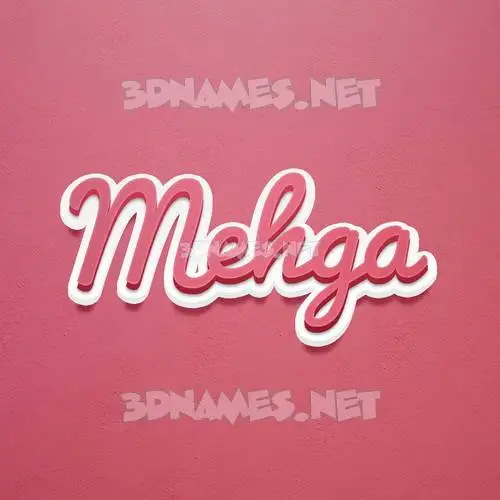mehga in Red Scribble style - 3D name wallpaper mehga in Red Scribble style - 3D name wallpaper