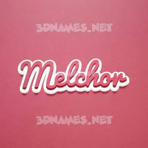 melchor in Red Scribble style - 3D name wallpaper melchor in Red Scribble style - 3D name wallpaper
