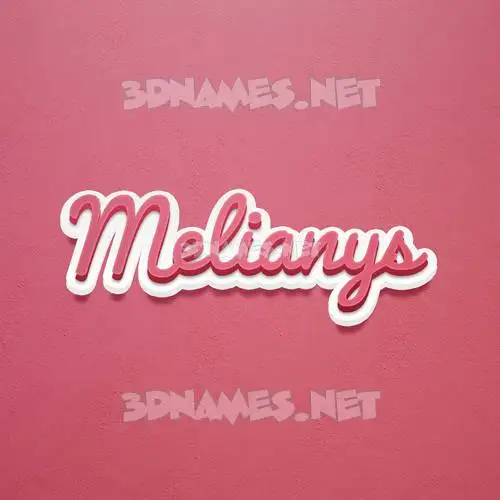 melianys in Red Scribble style - 3D name wallpaper melianys in Red Scribble style - 3D name wallpaper