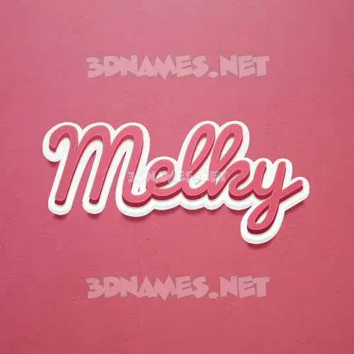 melky in Red Scribble style - 3D name wallpaper melky in Red Scribble style - 3D name wallpaper