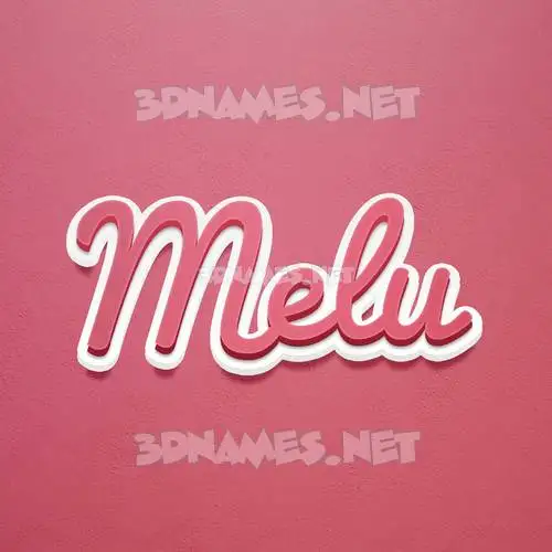 melu in Red Scribble style - 3D name wallpaper melu in Red Scribble style - 3D name wallpaper