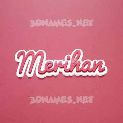 merihan in Red Scribble style - 3D name wallpaper merihan in Red Scribble style - 3D name wallpaper