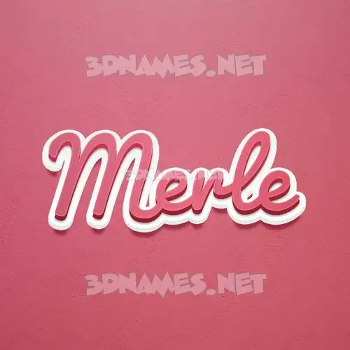 merle in Red Scribble style - 3D name wallpaper merle in Red Scribble style - 3D name wallpaper
