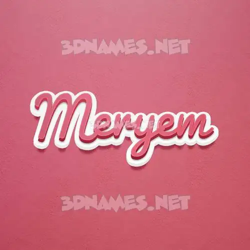 meryem in Red Scribble style - 3D name wallpaper meryem in Red Scribble style - 3D name wallpaper
