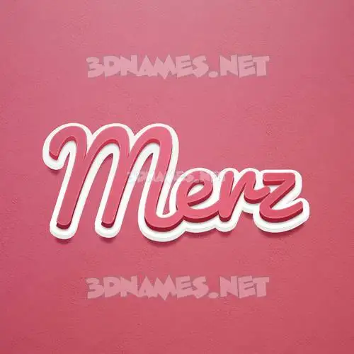 merz in Red Scribble style - 3D name wallpaper merz in Red Scribble style - 3D name wallpaper