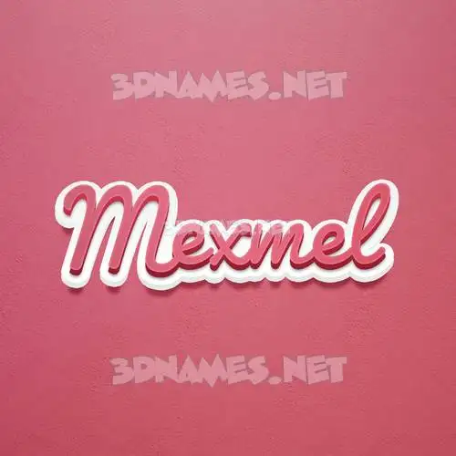 mexmel in Red Scribble style - 3D name wallpaper mexmel in Red Scribble style - 3D name wallpaper