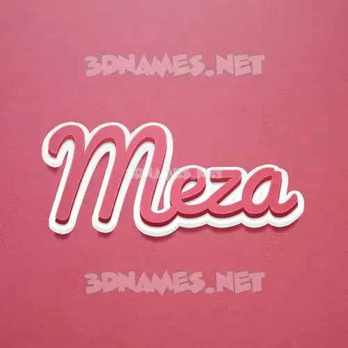 meza in Red Scribble style - 3D name wallpaper meza in Red Scribble style - 3D name wallpaper