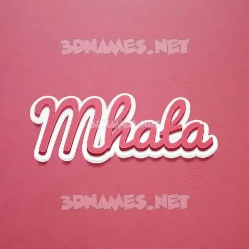 mhata in Red Scribble style - 3D name wallpaper mhata in Red Scribble style - 3D name wallpaper