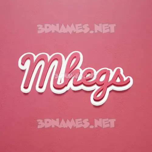 mhegs in Red Scribble style - 3D name wallpaper mhegs in Red Scribble style - 3D name wallpaper