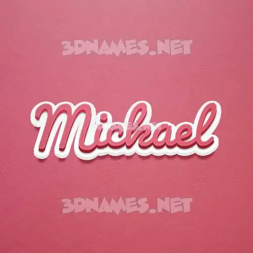 mickael in Red Scribble style - 3D name wallpaper mickael in Red Scribble style - 3D name wallpaper
