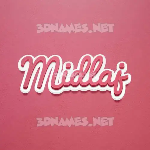 midlaj in Red Scribble style - 3D name wallpaper midlaj in Red Scribble style - 3D name wallpaper