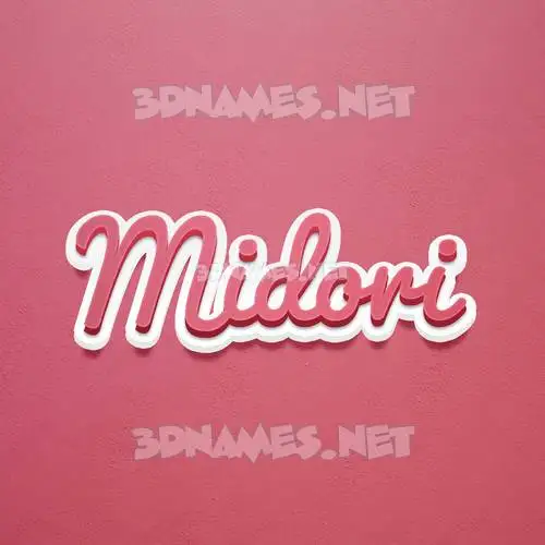 midori in Red Scribble style - 3D name wallpaper midori in Red Scribble style - 3D name wallpaper