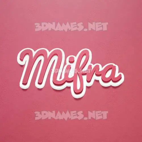 mifra in Red Scribble style - 3D name wallpaper mifra in Red Scribble style - 3D name wallpaper