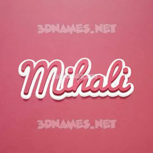 mihali in Red Scribble style - 3D name wallpaper mihali in Red Scribble style - 3D name wallpaper
