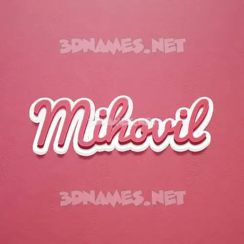 mihovil in Red Scribble style - 3D name wallpaper mihovil in Red Scribble style - 3D name wallpaper