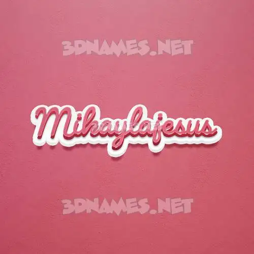 mikaylajesus in Red Scribble style - 3D name wallpaper mikaylajesus in Red Scribble style - 3D name wallpaper