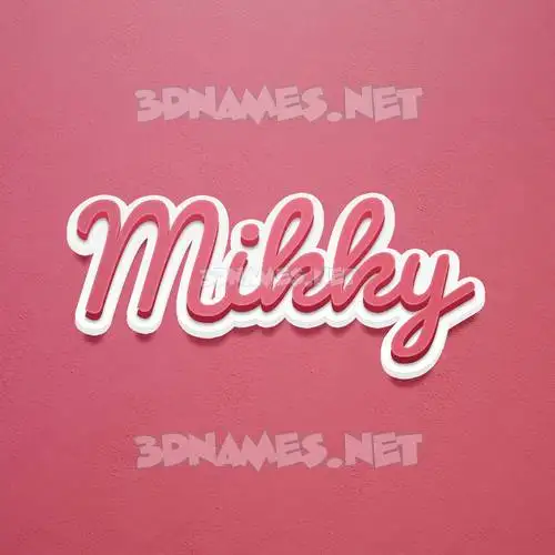 mikky in Red Scribble style - 3D name wallpaper mikky in Red Scribble style - 3D name wallpaper