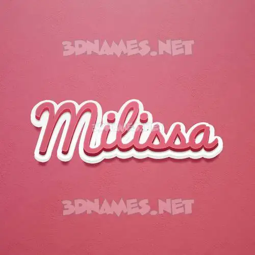 milissa in Red Scribble style - 3D name wallpaper milissa in Red Scribble style - 3D name wallpaper