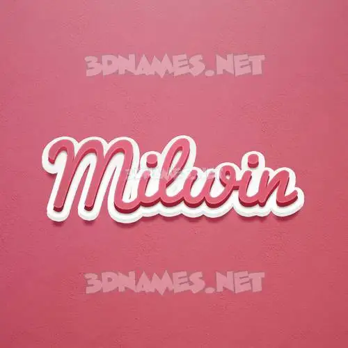 milwin in Red Scribble style - 3D name wallpaper milwin in Red Scribble style - 3D name wallpaper