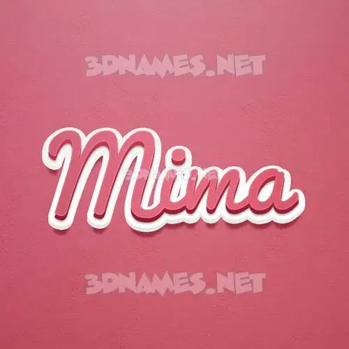 mima in Red Scribble style - 3D name wallpaper mima in Red Scribble style - 3D name wallpaper