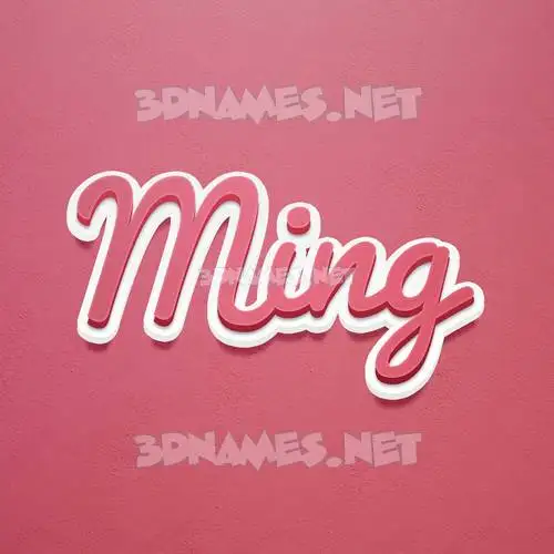 ming in Red Scribble style - 3D name wallpaper ming in Red Scribble style - 3D name wallpaper