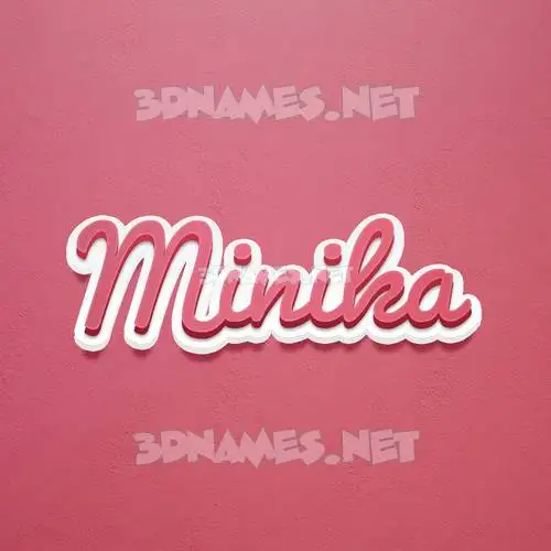minika in Red Scribble style - 3D name wallpaper minika in Red Scribble style - 3D name wallpaper