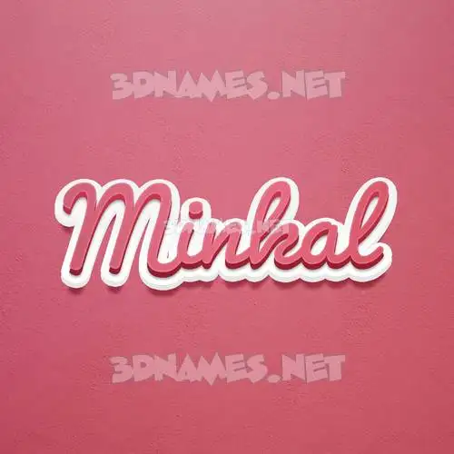 minkal in Red Scribble style - 3D name wallpaper minkal in Red Scribble style - 3D name wallpaper
