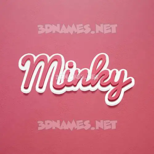 minky in Red Scribble style - 3D name wallpaper minky in Red Scribble style - 3D name wallpaper