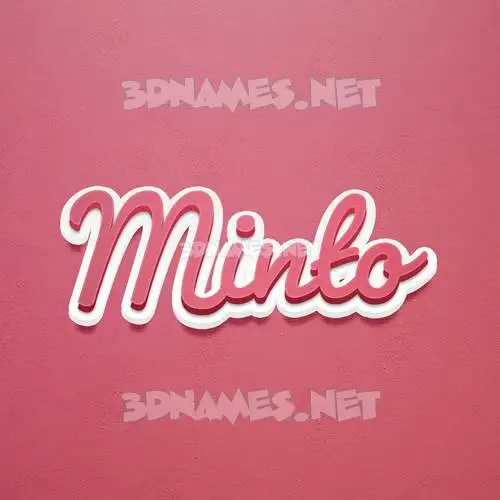 minto in Red Scribble style - 3D name wallpaper minto in Red Scribble style - 3D name wallpaper