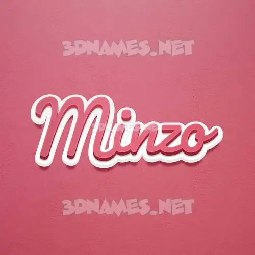 minzo in Red Scribble style - 3D name wallpaper minzo in Red Scribble style - 3D name wallpaper