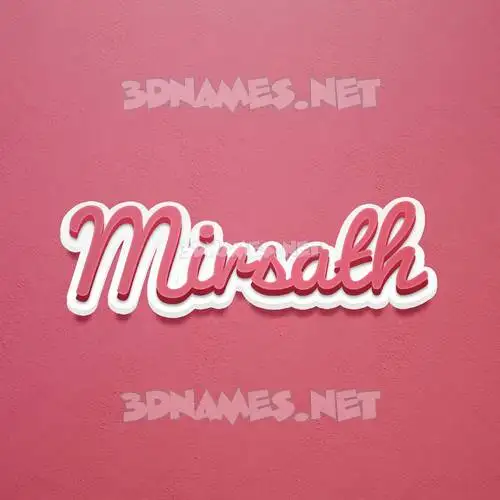 mirsath in Red Scribble style - 3D name wallpaper mirsath in Red Scribble style - 3D name wallpaper