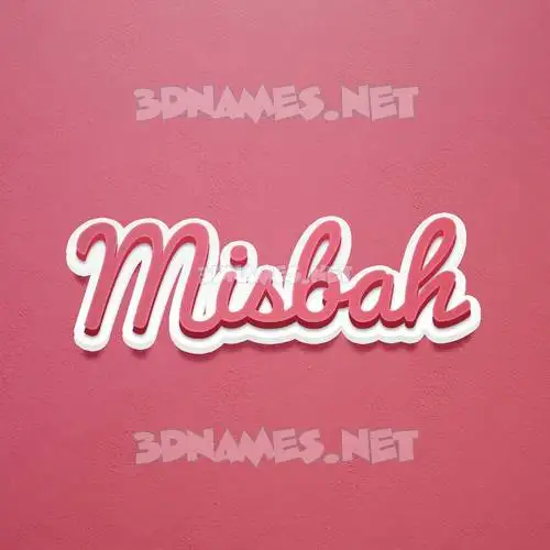 misbah in Red Scribble style - 3D name wallpaper misbah in Red Scribble style - 3D name wallpaper