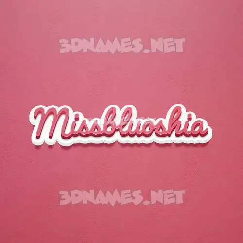 missbluoshia in Red Scribble style - 3D name wallpaper missbluoshia in Red Scribble style - 3D name wallpaper