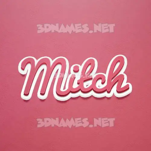 mitch in Red Scribble style - 3D name wallpaper mitch in Red Scribble style - 3D name wallpaper