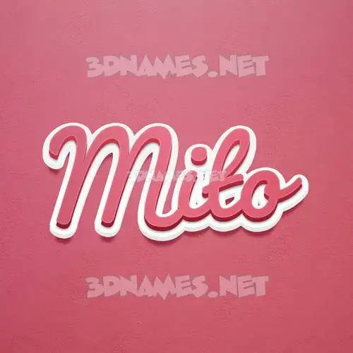mito in Red Scribble style - 3D name wallpaper mito in Red Scribble style - 3D name wallpaper