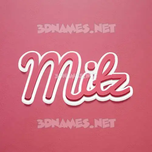 mitz in Red Scribble style - 3D name wallpaper mitz in Red Scribble style - 3D name wallpaper